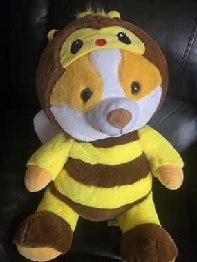 Plush Bee Costume Teddy - Yellow and Brown Kids Toy